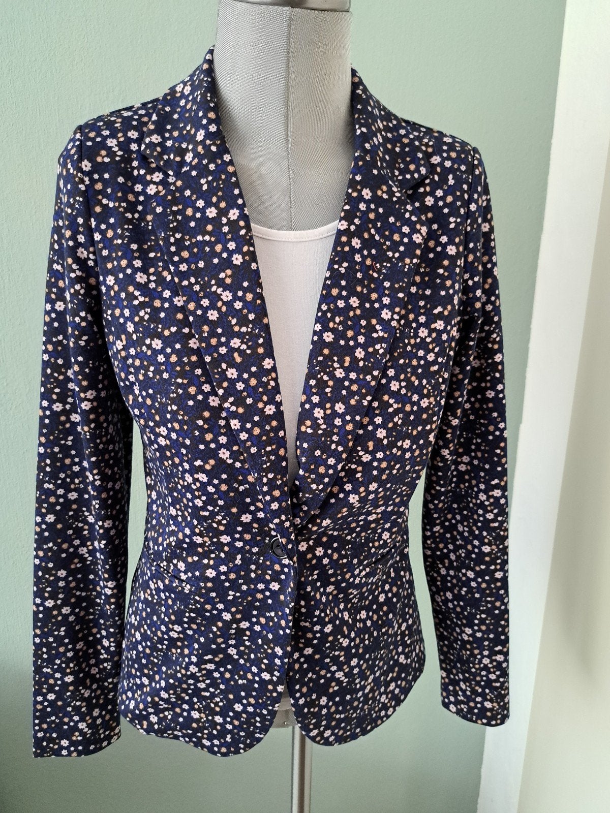 Blazer Merk ICHI.Maat S, Ophalen of Verzenden, Zo goed als nieuw, Maat 38/40 (M), Blauw