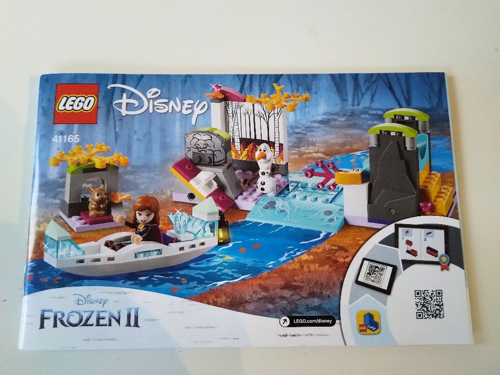 Lego Disney Princess 41165 Frozen2 : Anna's Kano Expeditie, Lego, Ophalen of Verzenden, Zo goed als nieuw, Complete set