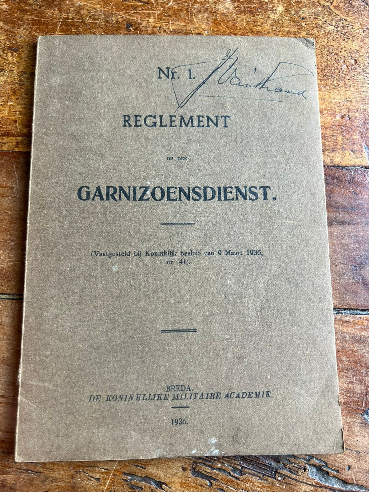Nederlands mobilisatie voorschrift garnizoensdienst sabel, Verzamelen, Zwaard of Sabel, Verzenden, Nederland