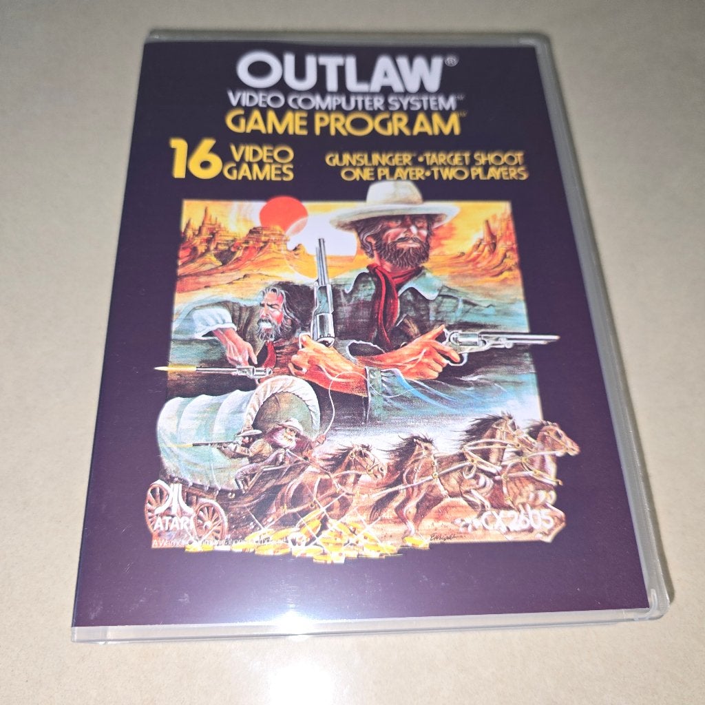Outlaw Atari 2600 Game Case, Avontuur en Actie, Verzenden, 1 speler, Zo goed als nieuw