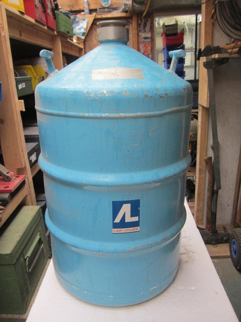 Aluminium Stikstof vat, Ophalen, Gebruikt