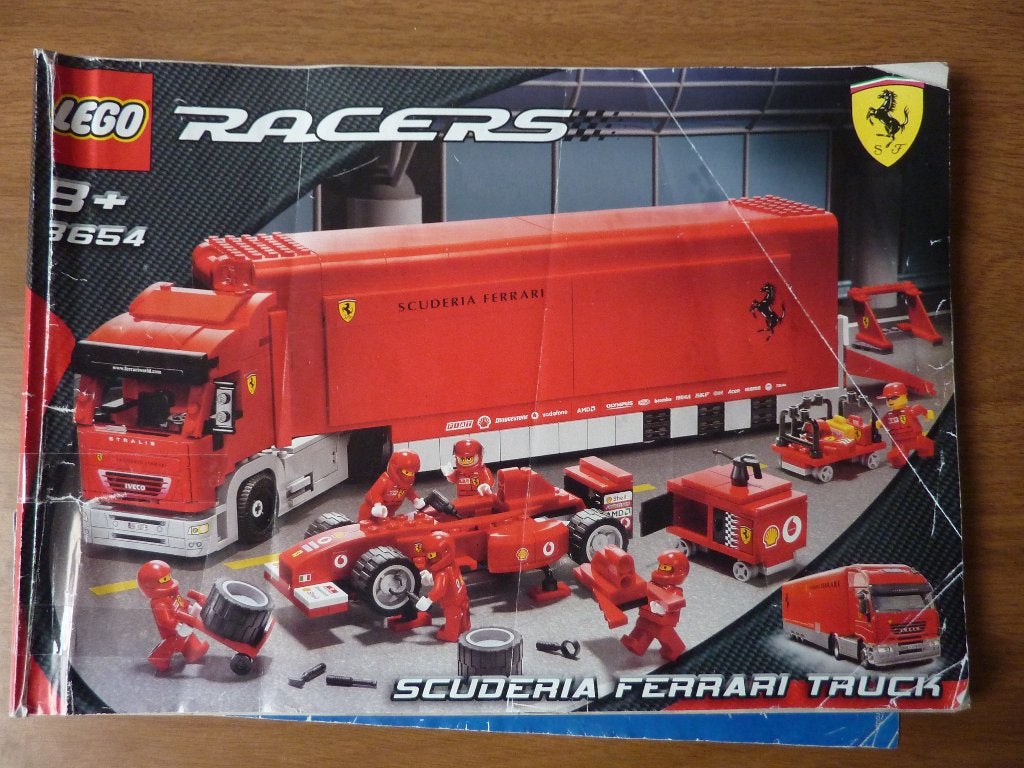Lego Racers 8654 Scuderia Ferrari-vrachtwagen, Gebruikt, Lego, Ophalen of Verzenden, Complete set