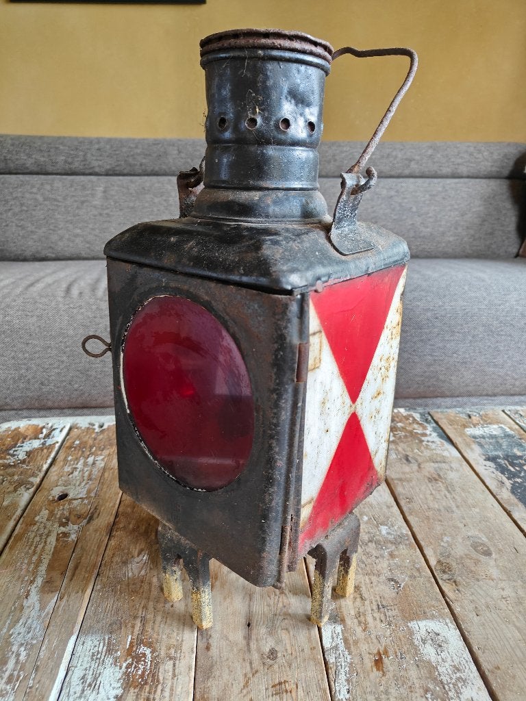 DB 69 Sluitlantaarn Treinlamp Spoorwegen Duitsland, Verzamelen, Ophalen of Verzenden, Gebruikt, Trein, Overige typen