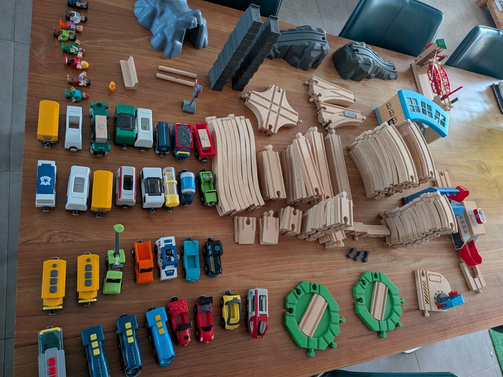 Hele grote houten treinbaan Brio / Lidl combinatie, Ophalen of Verzenden, Gebruikt
