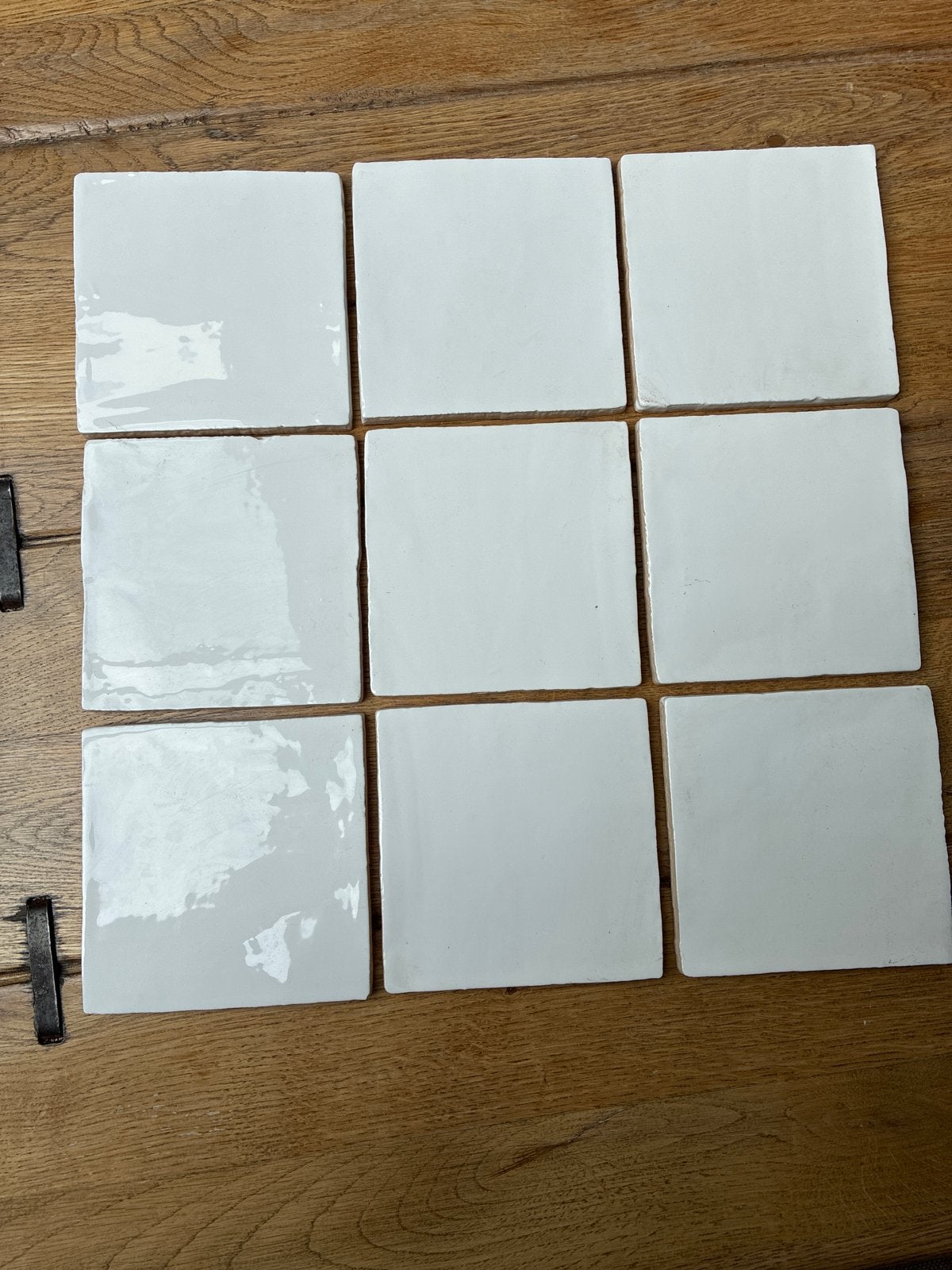 Witte handvorm tegels 13x13 cm - 37 stuks, Nieuw, 20 tot 40 cm, Minder dan 5 m², Wandtegels