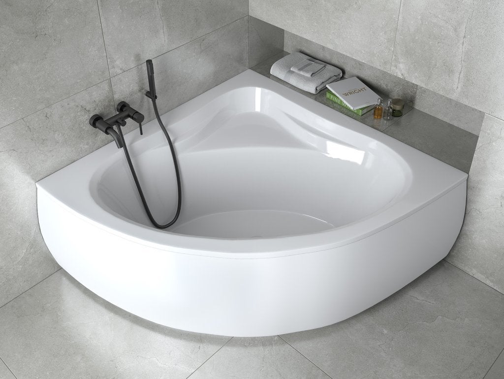 HOEKBAD 120x120 cm incl poten, Ophalen, Nieuw, Wit