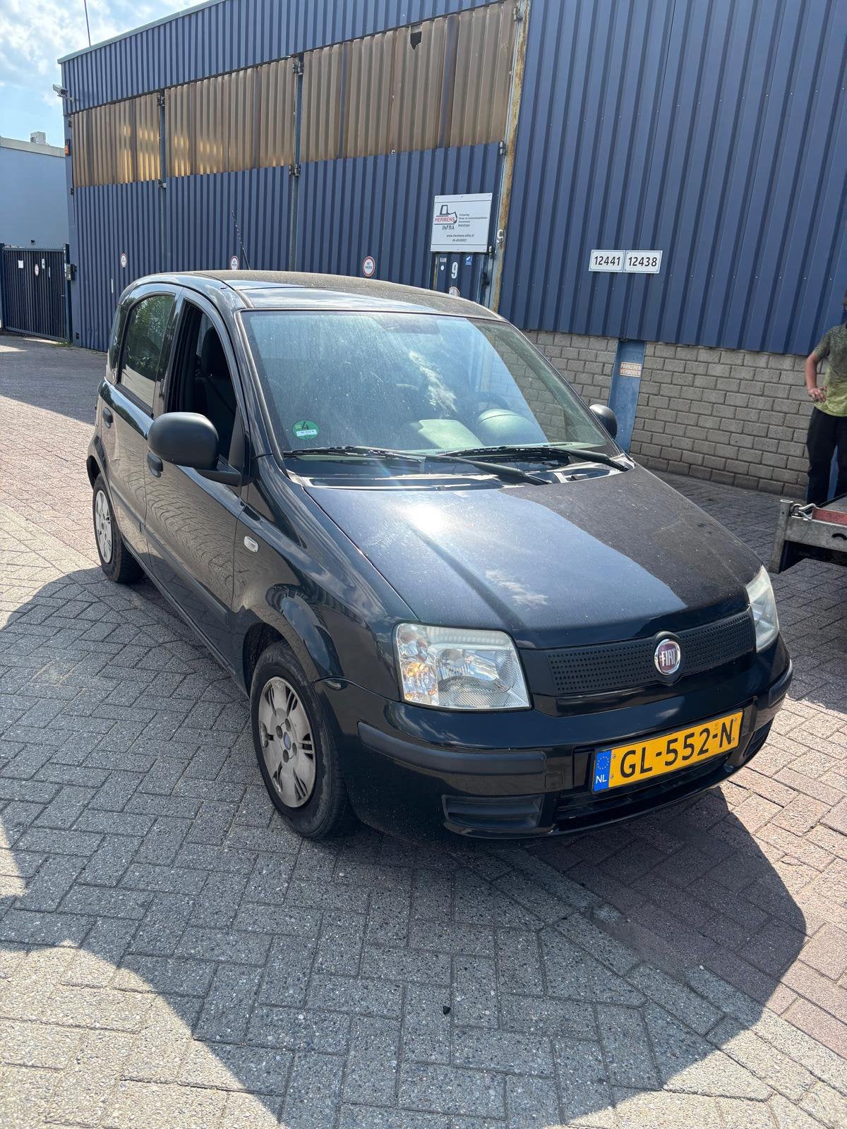 Fiat Panda 1.1 40KW 2010 Zwart, Auto's, Voorwielaandrijving, Stof, 54 pk, 4 stoelen