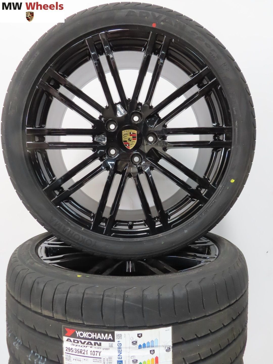 Originele Porsche Cayenne Turbo 21 inch velgen zomerbanden, 295 mm, -, -, Banden en Velgen