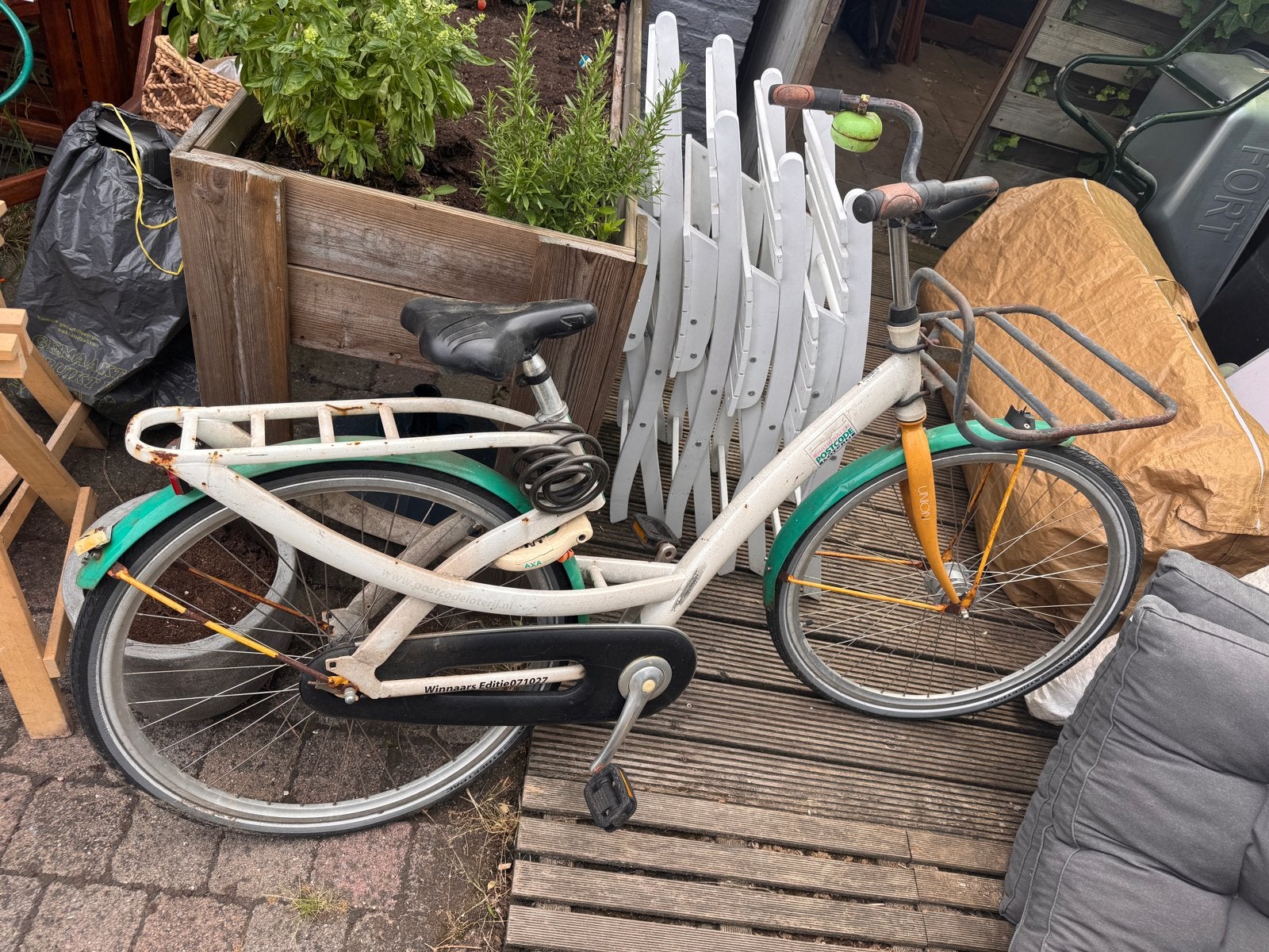Postcode Loterij fiets - Opknapper, Fietsen en Brommers, Fietsen | Dames | Damesfietsen, Gebruikt, Overige merken, (Extra) lage instap