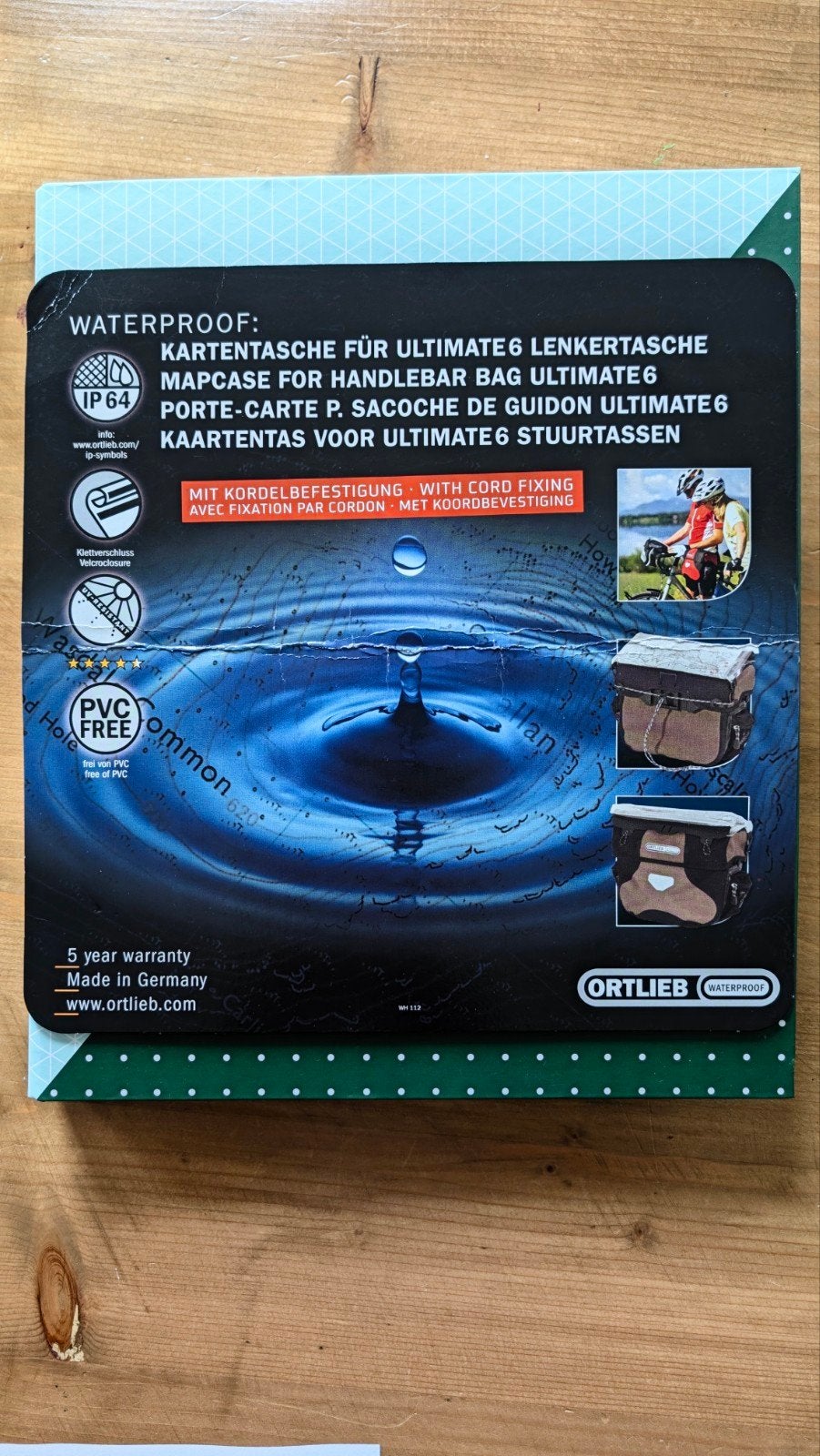 Kaartentas voor Stuurtas Ortlieb Ultimate6, Fietsen en Brommers, Ophalen of Verzenden, Gebruikt, Ortlieb