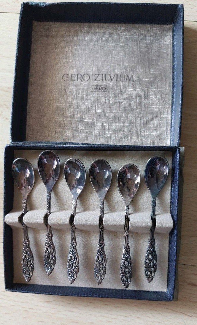Gero zilvium lepeltjes, Ophalen of Verzenden, Zilver