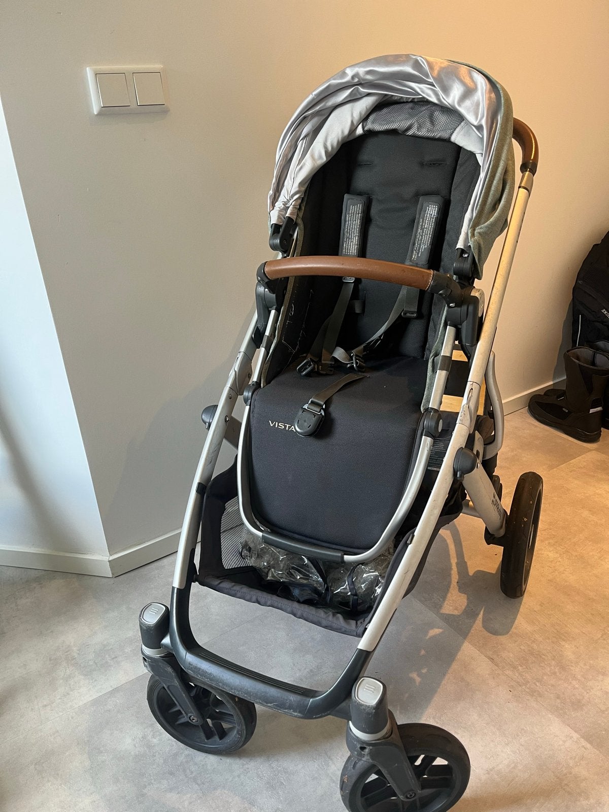 UPPAbaby Vista Combiwagen met veel accessoires, Gebruikt, Combiwagen, Met reiswieg, Ophalen