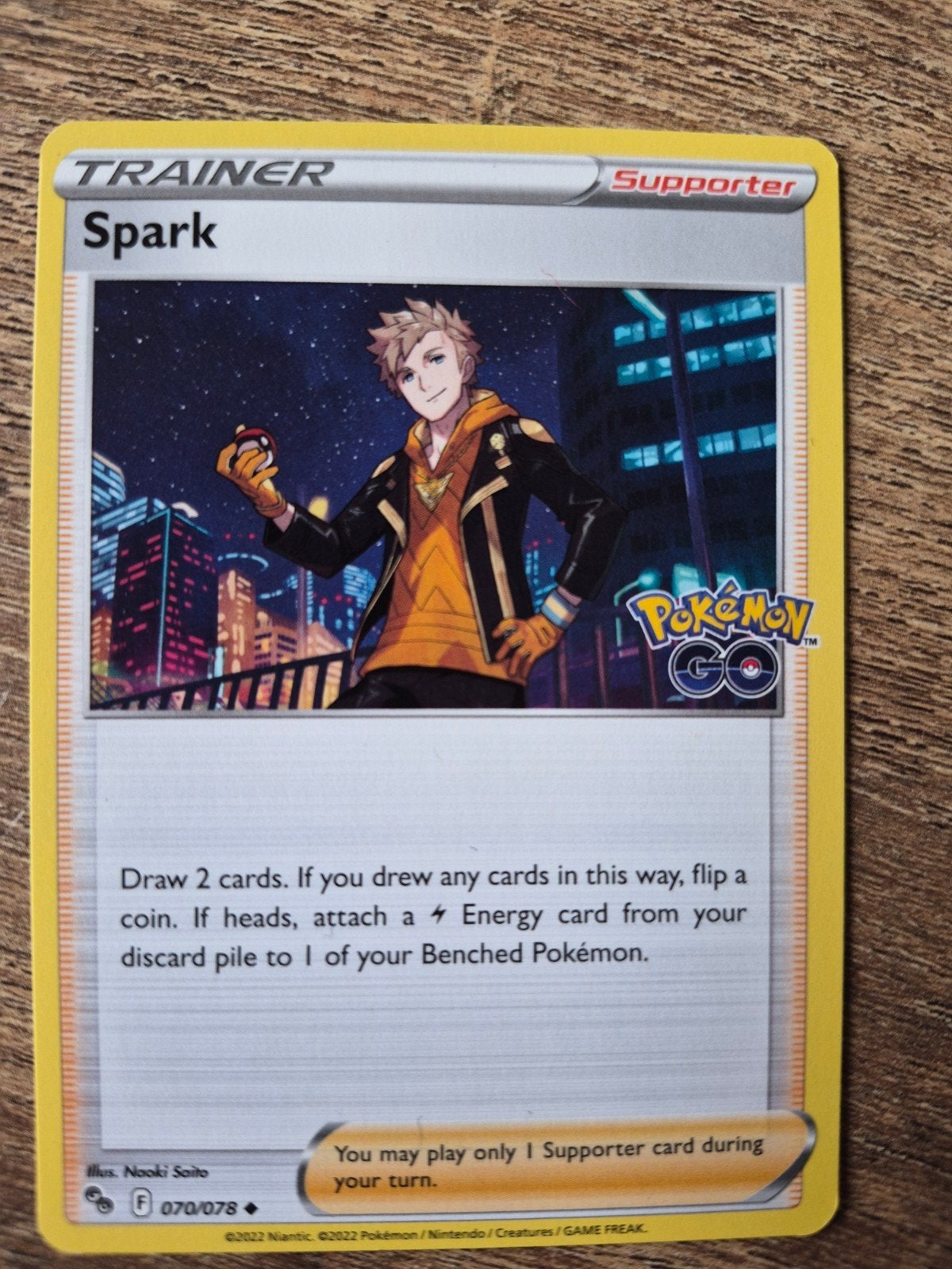 Pokémon TCG: Spark Supporter Kaart (070/078) - Pokémon GO, Ophalen of Verzenden, Zo goed als nieuw, Losse kaart