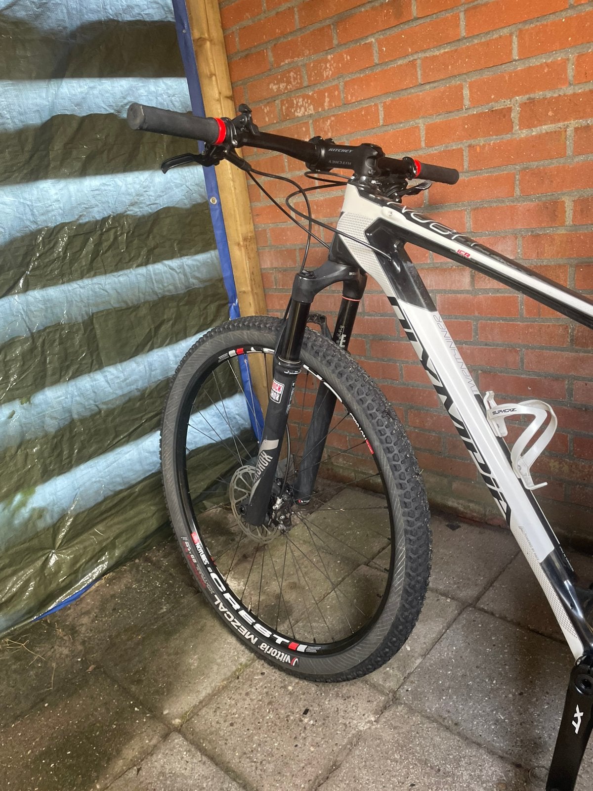 Olympia carbon mountainbike, Hardtail, Heren, Zo goed als nieuw, Schijfrem