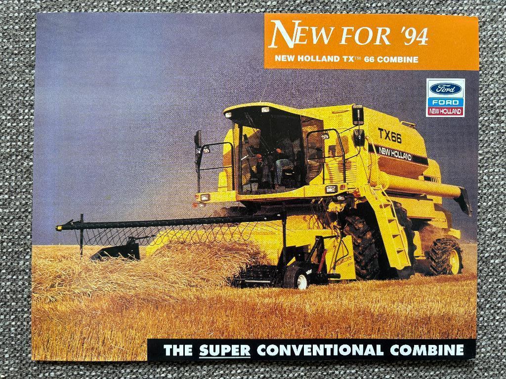 Ford New Holland TX combine trekker folder tractor brochure, Ophalen of Verzenden, Gelezen, Ford
