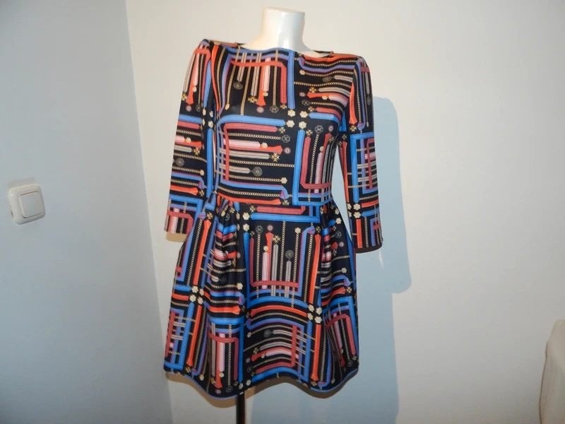 Elisabetta Franchi soort soft shell jurk bonte print merkI42