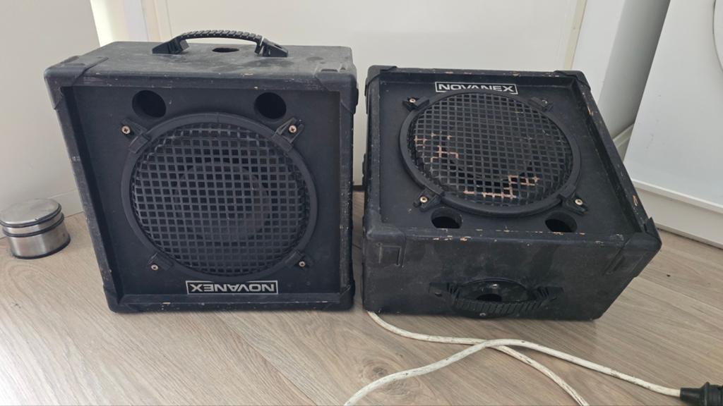 Vintage Novanex L50M monitor / PA speakers set, Ophalen, Gebruikt, Minder dan 500 watt, Monitor(versterker)