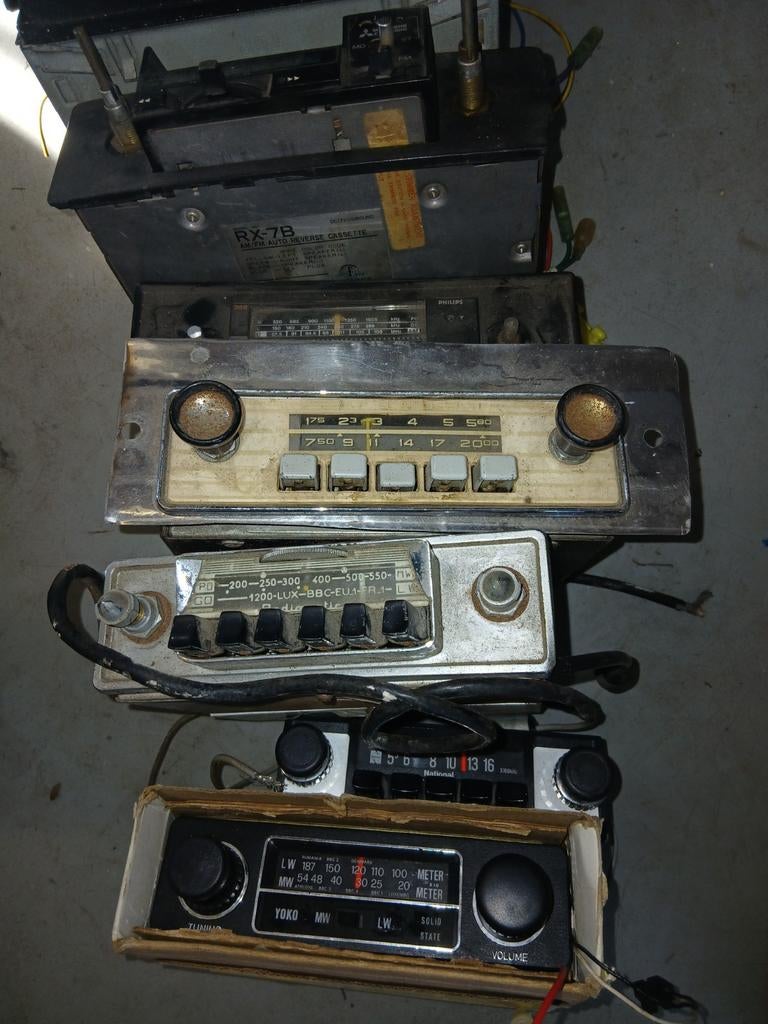 Oldtimer autoradio,s ong 25keer, Ophalen of Verzenden