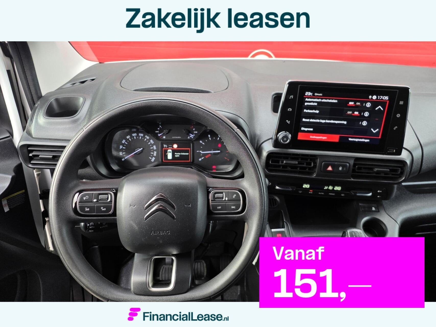 Citroen Berlingo bestel 1.6 BlueHDI 100 Business XL S&S, Voorwielaandrijving, 730 kg, 4 cilinders, Citroën