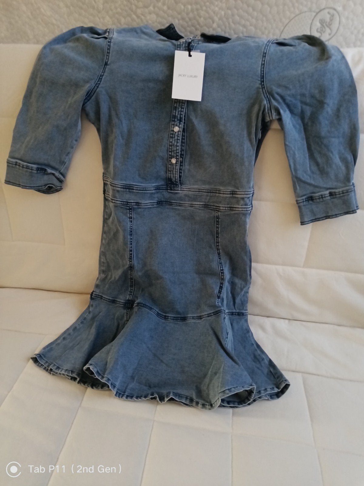 Nieuwe Jacky Luxury denim jurk maat M, Maat 38/40 (M), Blauw, Nieuw, Ophalen of Verzenden