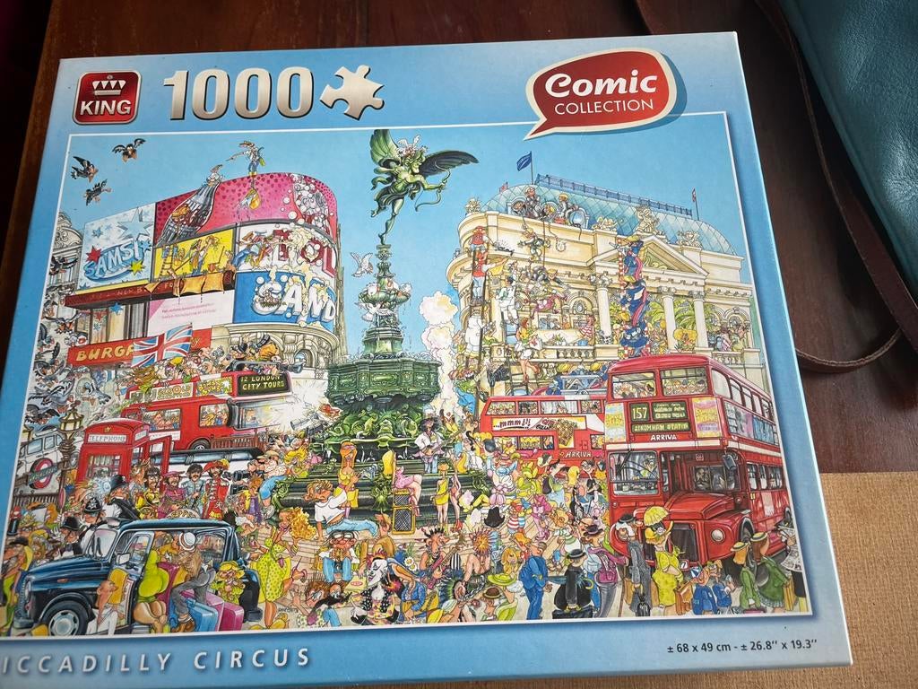King puzzel comic selection Piccadilly circus, Hobby en Vrije tijd, Denksport en Puzzels, Ophalen of Verzenden, 500 t/m 1500 stukjes