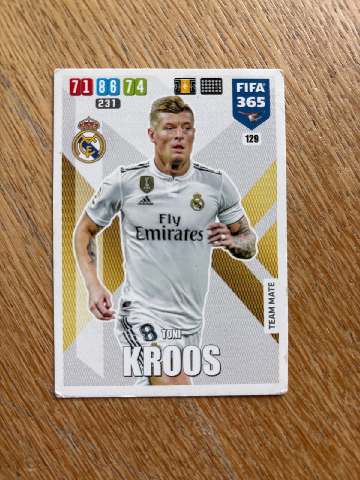 Toni Kroos FIFA 365 Adrenalyn XL Spelerskaart, Ophalen of Verzenden, Zo goed als nieuw, Buitenlandse clubs, Spelerskaart