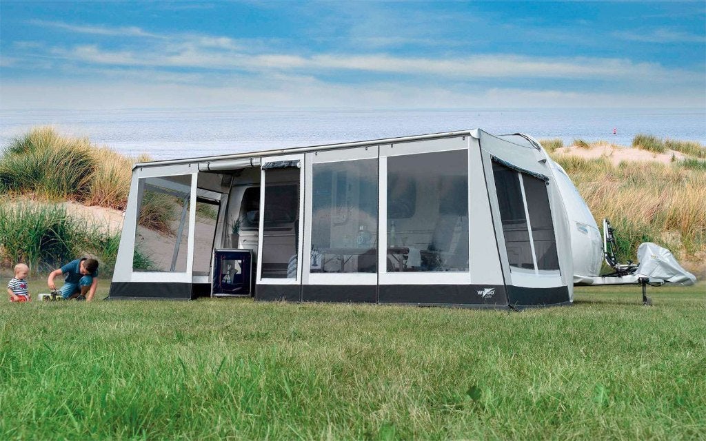 Wigo Rolli Plus Lounge luifel, Ophalen, Zo goed als nieuw, Ten Cate All Season 240g/m2, Overige merken