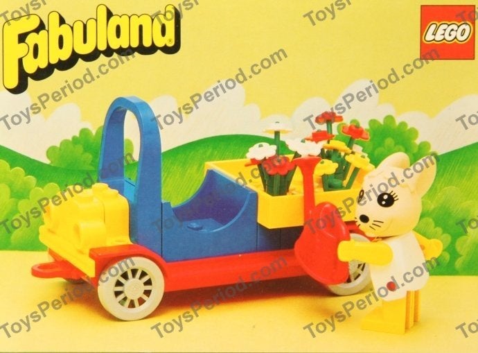 Lego Fabuland 3624: Konijn met bloemenkar, Gebruikt, Lego, Ophalen of Verzenden, Complete set