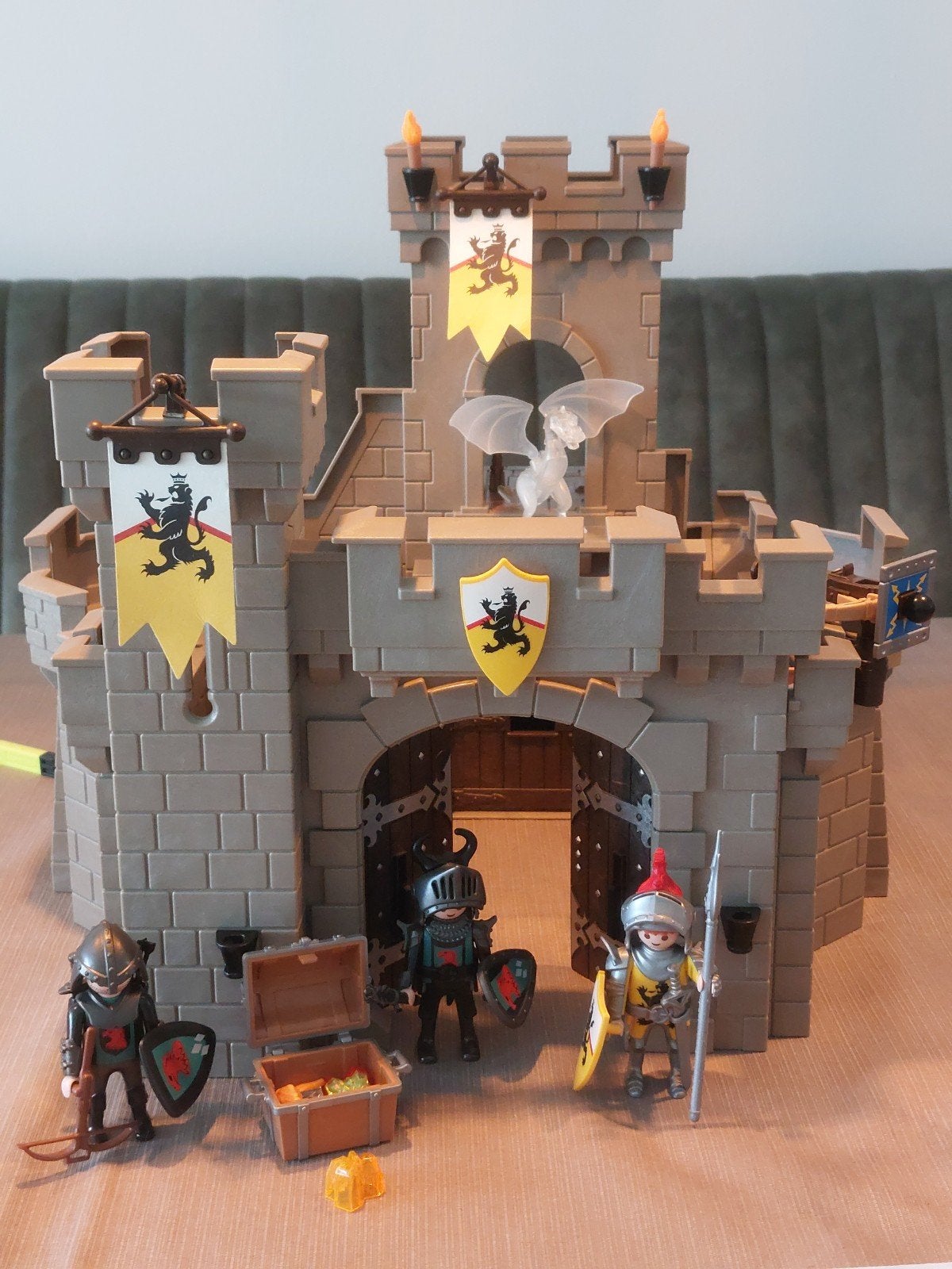 Playmobil leeuwenridder kasteel - 9240, Ophalen, Gebruikt, Complete set, Kasteel/Fort