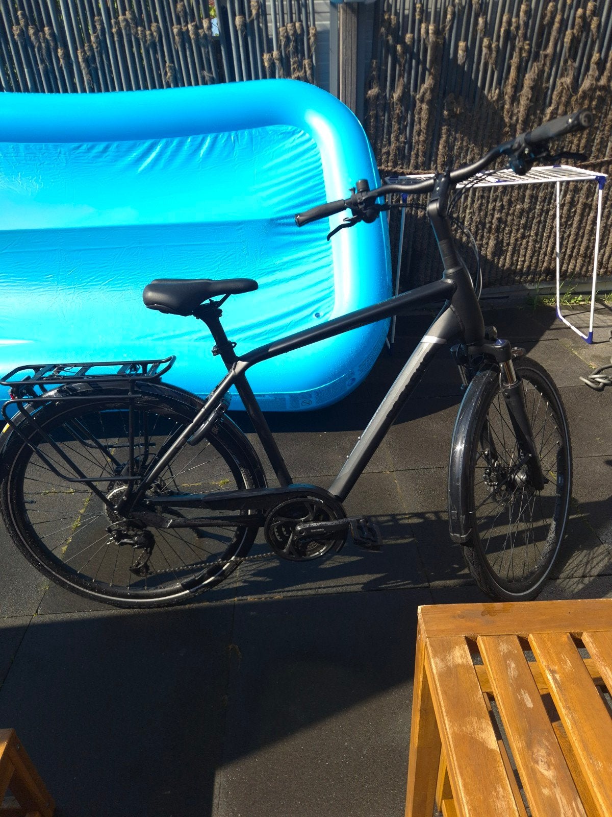 Pegasus Strong SL 27V Zwart Mat H55 cm (2022-2023), Versnellingen, Zo goed als nieuw, 53 tot 57 cm, Ophalen