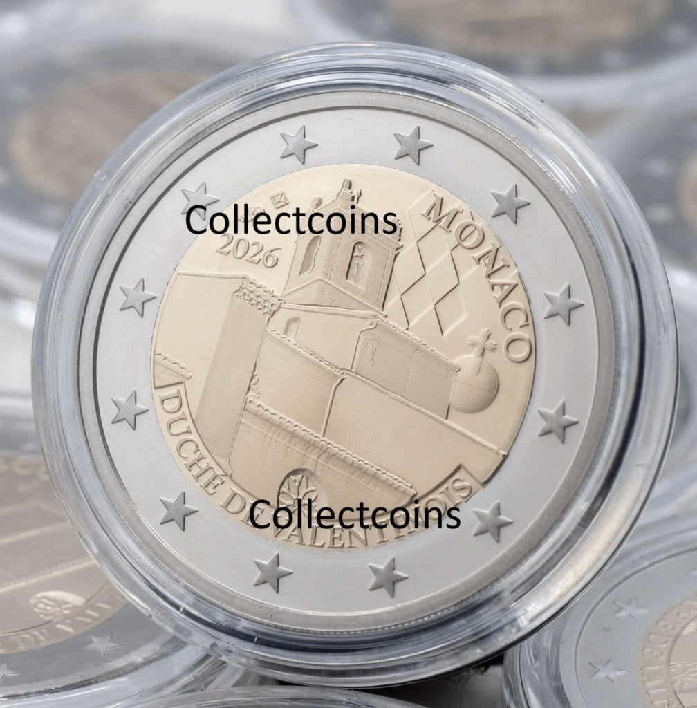 Monaco 2 euro 2026 Valentinois proof, Postzegels en Munten, Munten | Europa | Euromunten, Ophalen of Verzenden, Monaco, 2 euro