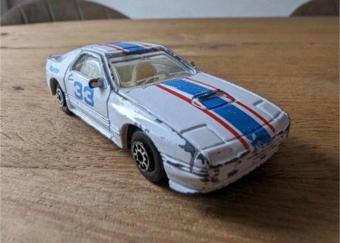 Mazda RX-7 raceauto schaalmodel – Mc Toy, Ophalen of Verzenden, Gebruikt, Auto