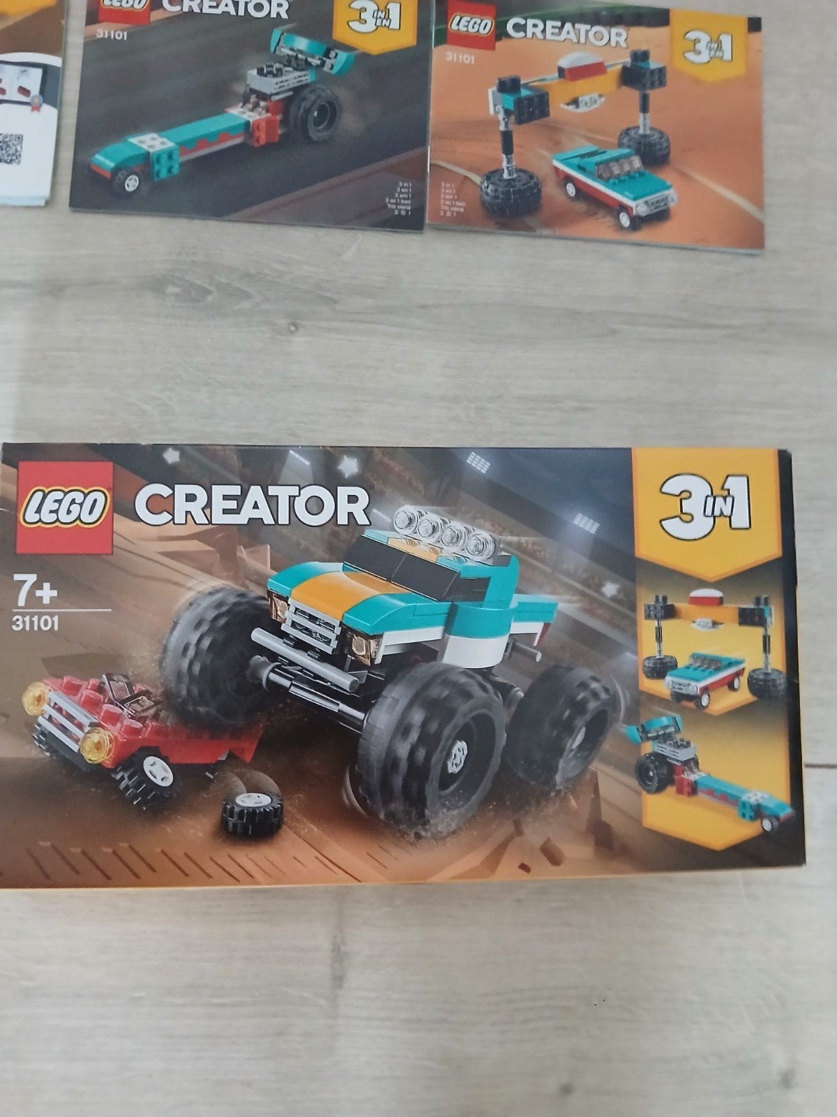LEGO Creator 31101 Monster Truck 3-in-1 met handleidingen, Compleet, Lego, Ophalen of Verzenden, Zo goed als nieuw