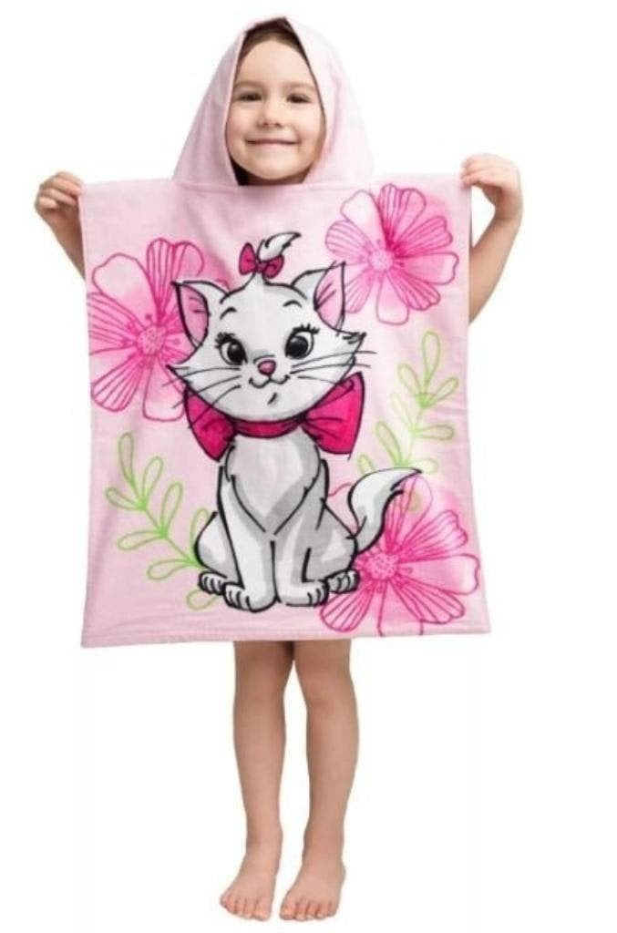 Marie Cat Badponcho - Disney Badcape  Aristocats - Katoen, Disney, Meisje, One size, Nieuw