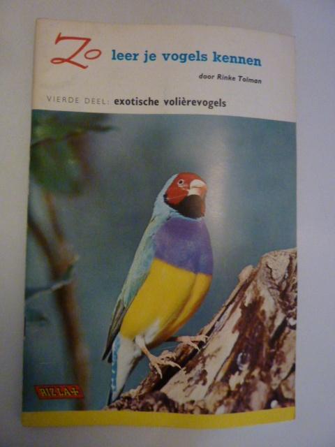 Rizla - R. Tolman - Zo leer je vogels kennen 4, Verzenden, Gelezen