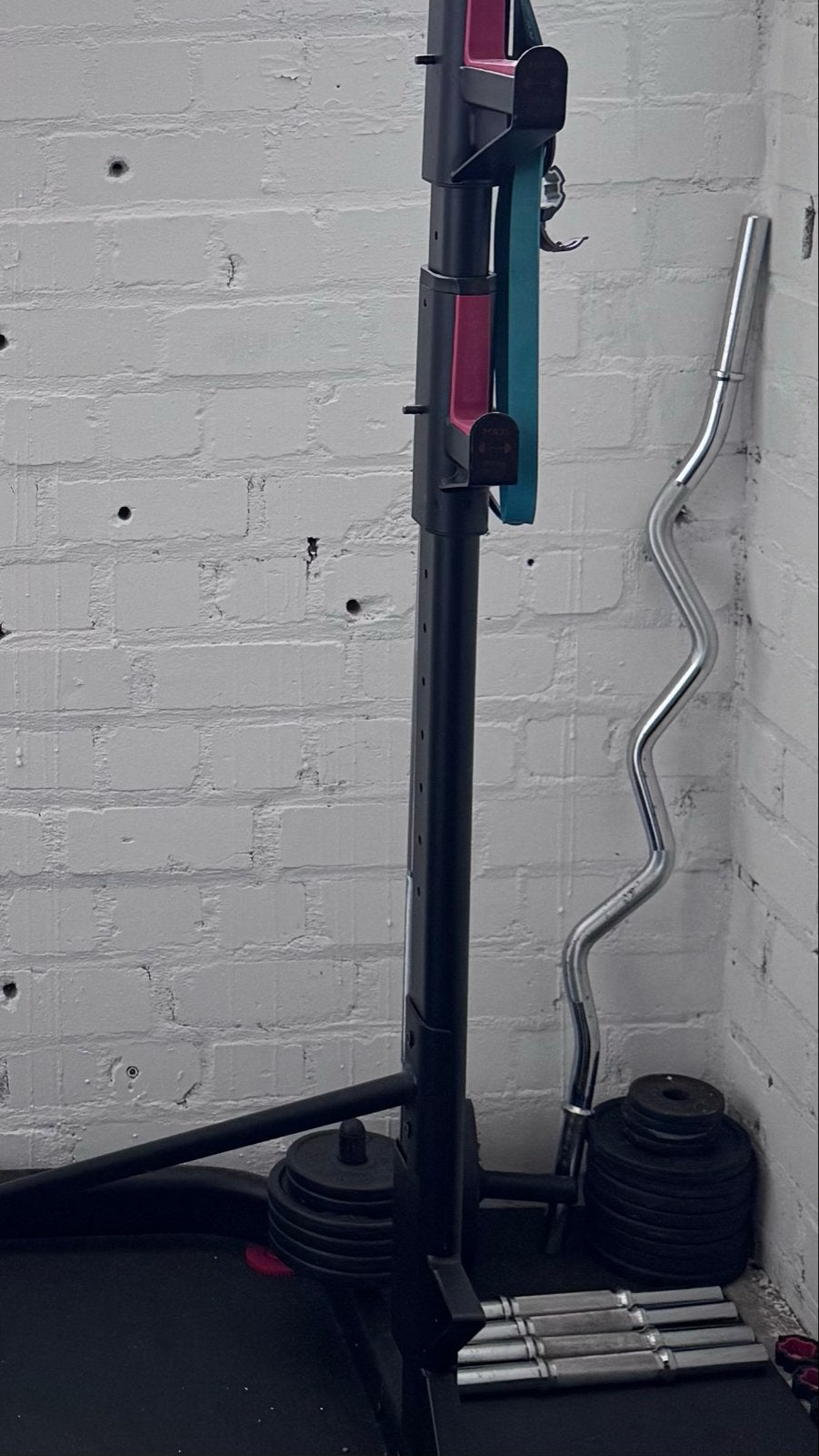Domyos Curlbar 1,20m 28mm, Ophalen, Gebruikt, Armen, Halterstangen