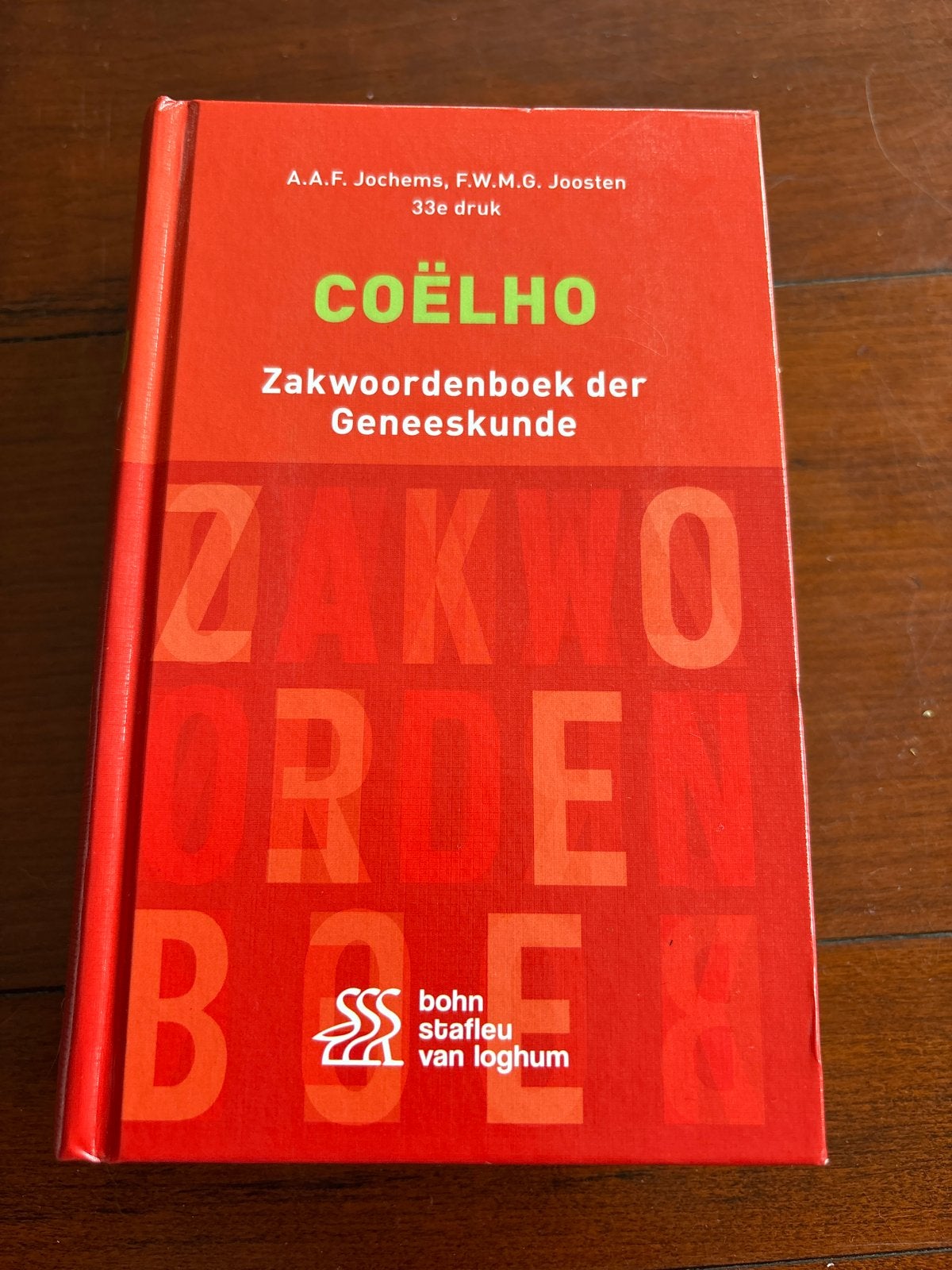 Coëlho Zakwoordenboek der Geneeskunde - 33e druk, Ophalen, Zo goed als nieuw, Overige uitgevers, Nederlands