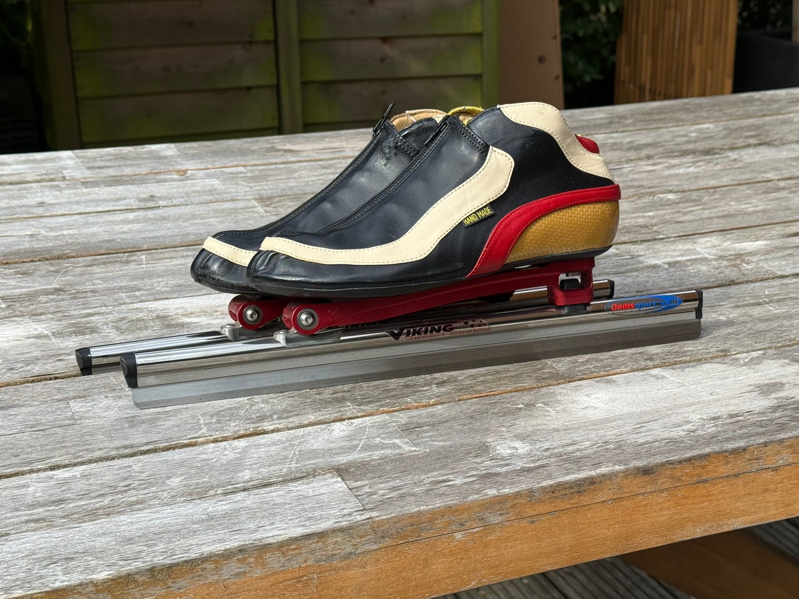 Viking Nagano Gold 2005 / Nanoflex / Maat42 / zgan, Sport en Fitness, Schaatsen, Ophalen, Gebruikt, Noren, Viking