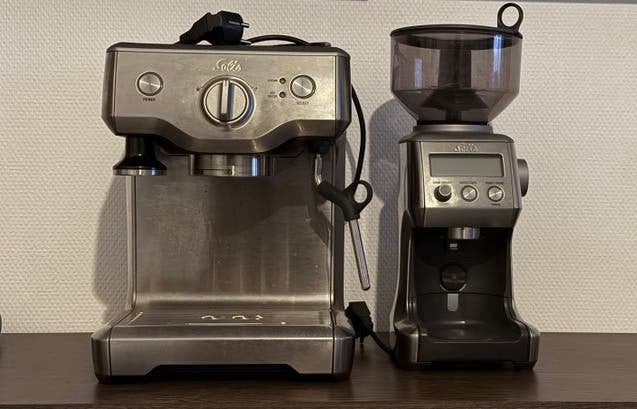 Solis Duo-Temp Pro en Solis The Smart Grinder Pro set, Ophalen of Verzenden, Espresso apparaat