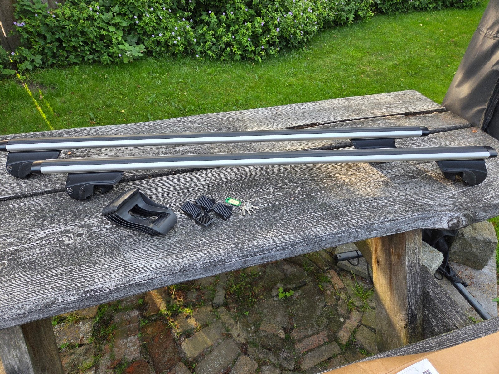 Hapro Cronos 3.0 aluminium dakdragers voor dakrailing, Ophalen of Verzenden, Zo goed als nieuw