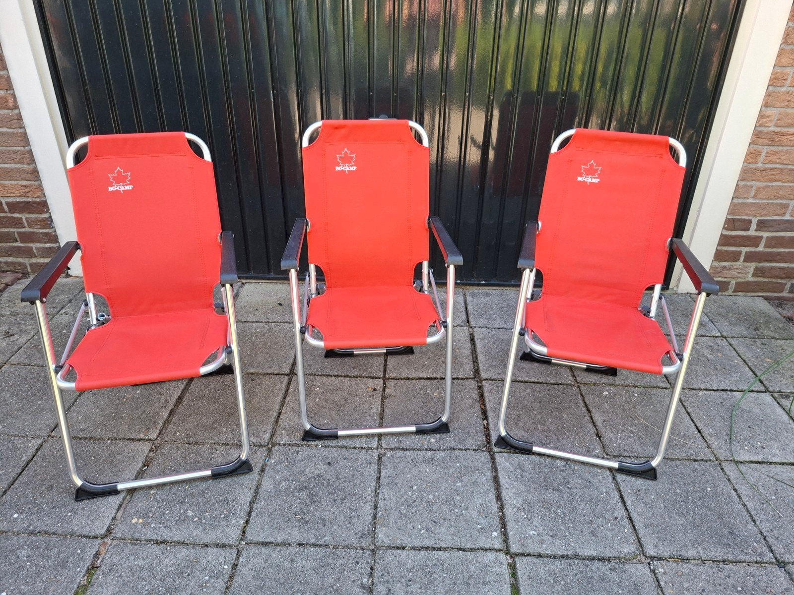 Bo-Camp Kinder Campingstoelen Rood (3 stuks), Ophalen, Gebruikt