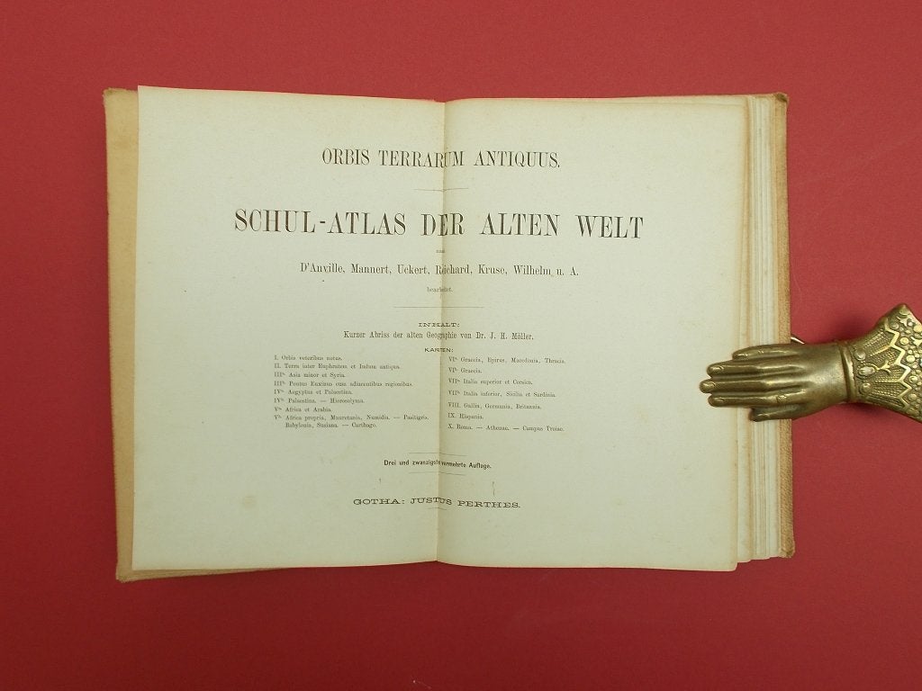 Duitse schoolatlas uit 19e eeuw bieden v.a. 30 Euro ophalen, Ophalen