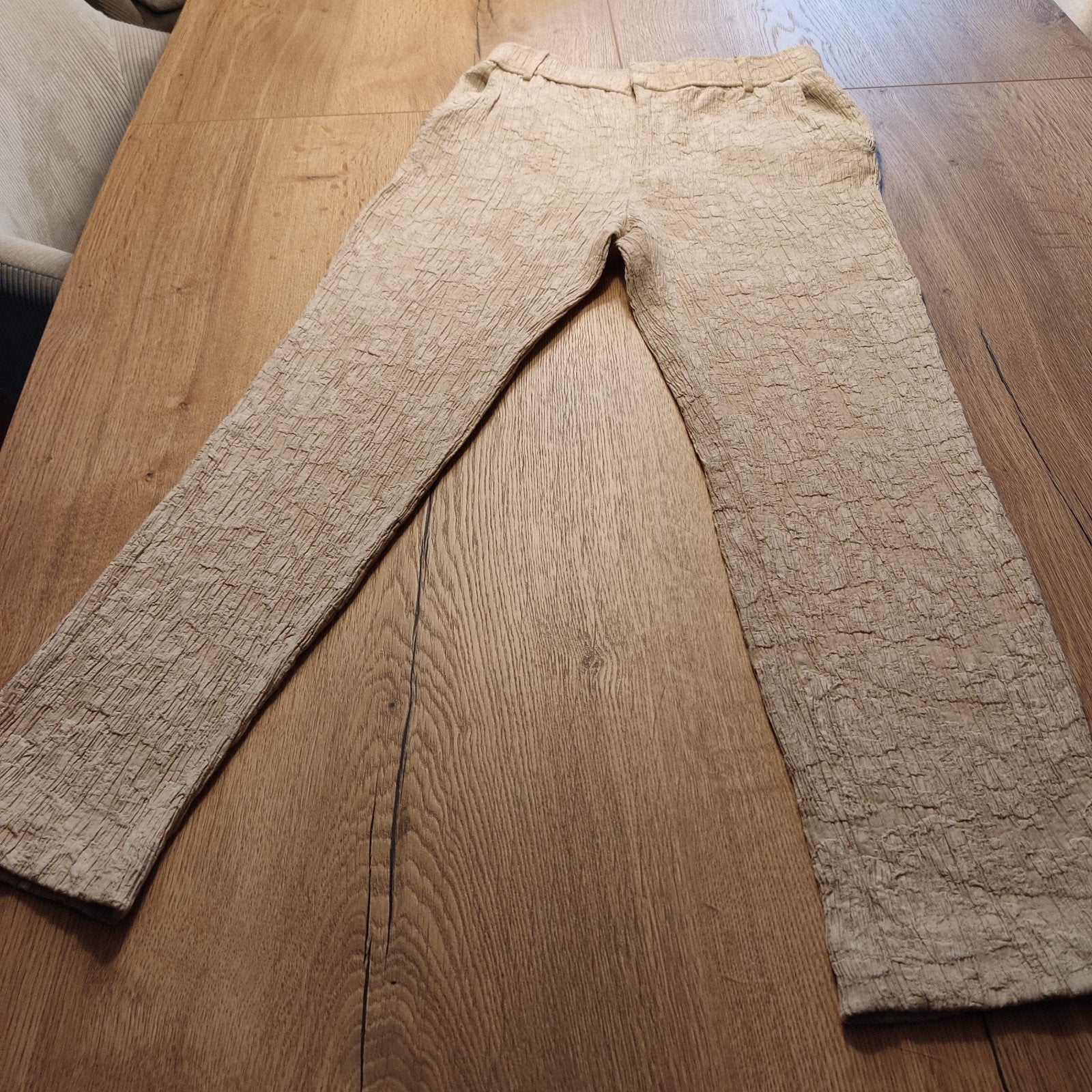 Zara beige broek maat S, Ophalen of Verzenden, Zo goed als nieuw, Maat 36 (S), Lang