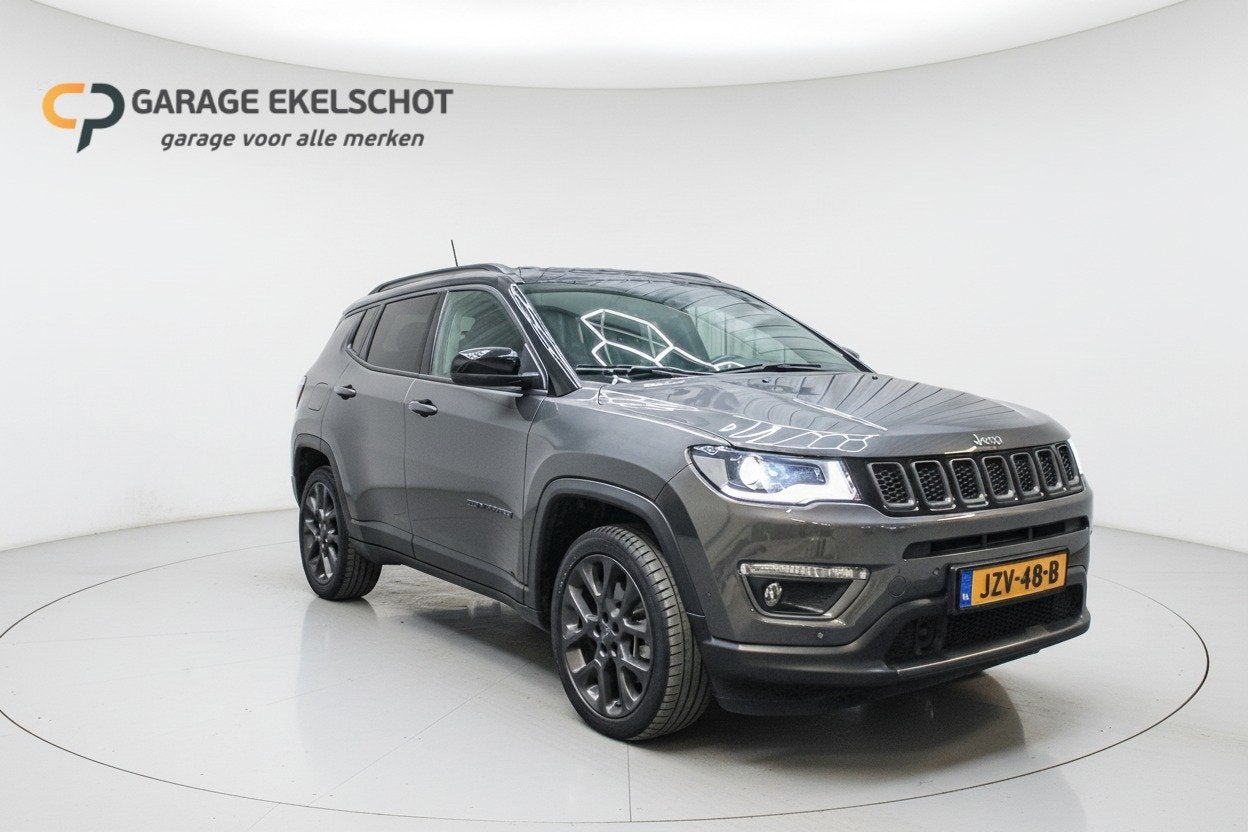 Jeep COMPASS 4xe 240 Plug-in Hybrid Electric S|Leer|Carplay|, Auto's, Automaat, 4 cilinders, Bedrijf, Vierwielaandrijving