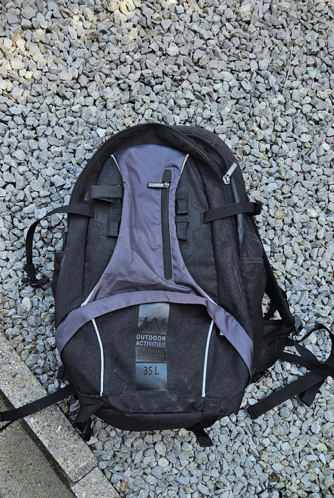 Zwarte Human Nature Outdoor Rugzak 35L Ideaal voor Trekking, Ophalen of Verzenden, Overige merken, Trekking