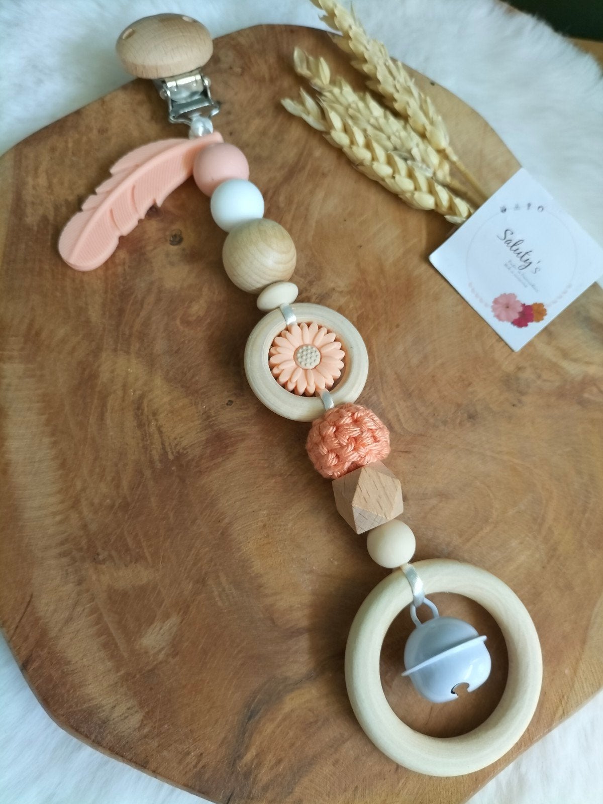 Nieuw, Maxicosihanger - Wagenhanger Peach, Kraamcadeau, Nieuw, Ophalen of Verzenden, Saluty's kinder- en kraamcadeaus