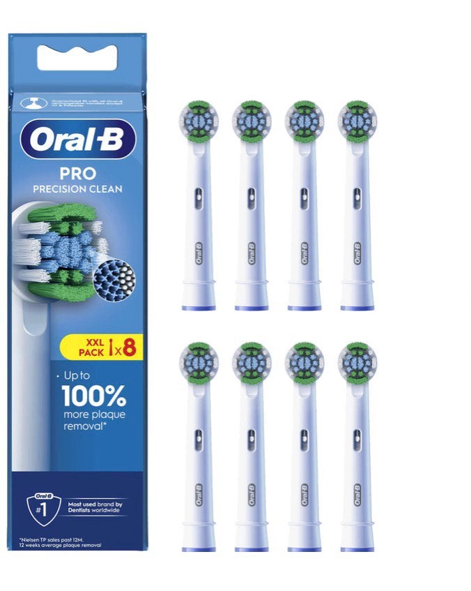 Oral-B PRO Precision Clean Opzetborstels - XL Pack 8 stuks, Ophalen of Verzenden, Nieuw