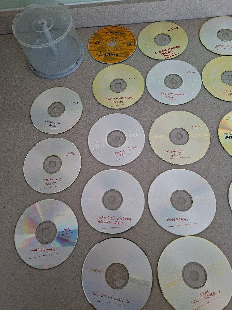 verzameling 50 gebrande Latin CD's, incl.opbergbox., Ophalen of Verzenden, Gebruikt