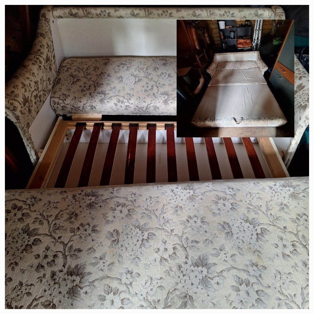 2 persoonsbedbank 2 bij 1,4, Ophalen, Tweepersoons, 140 cm, Zo goed als nieuw