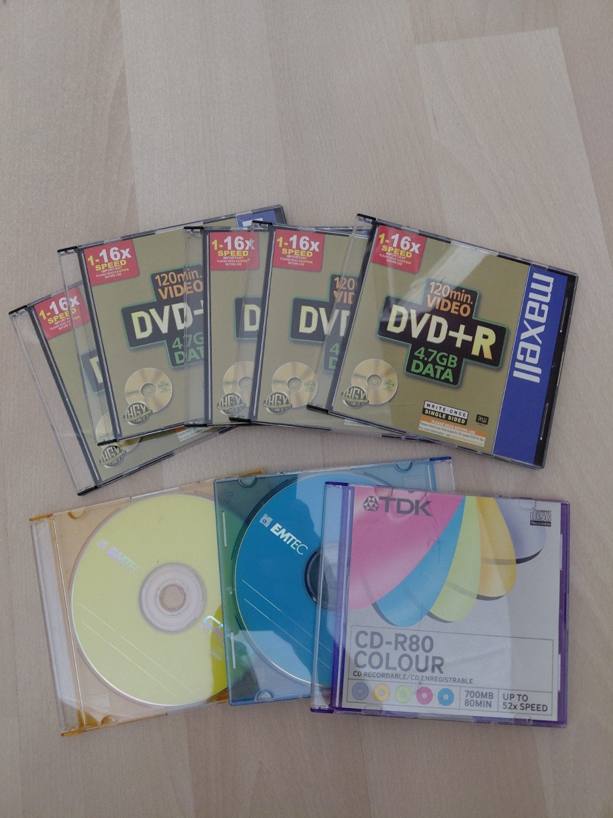 dvd en cd r. maxwell, tdk en emtec, Computers en Software, Ophalen of Verzenden, Nieuw
